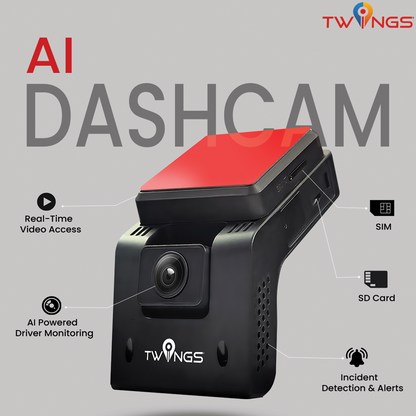 TWINGS - Two Channel AI Dashcam (4G)